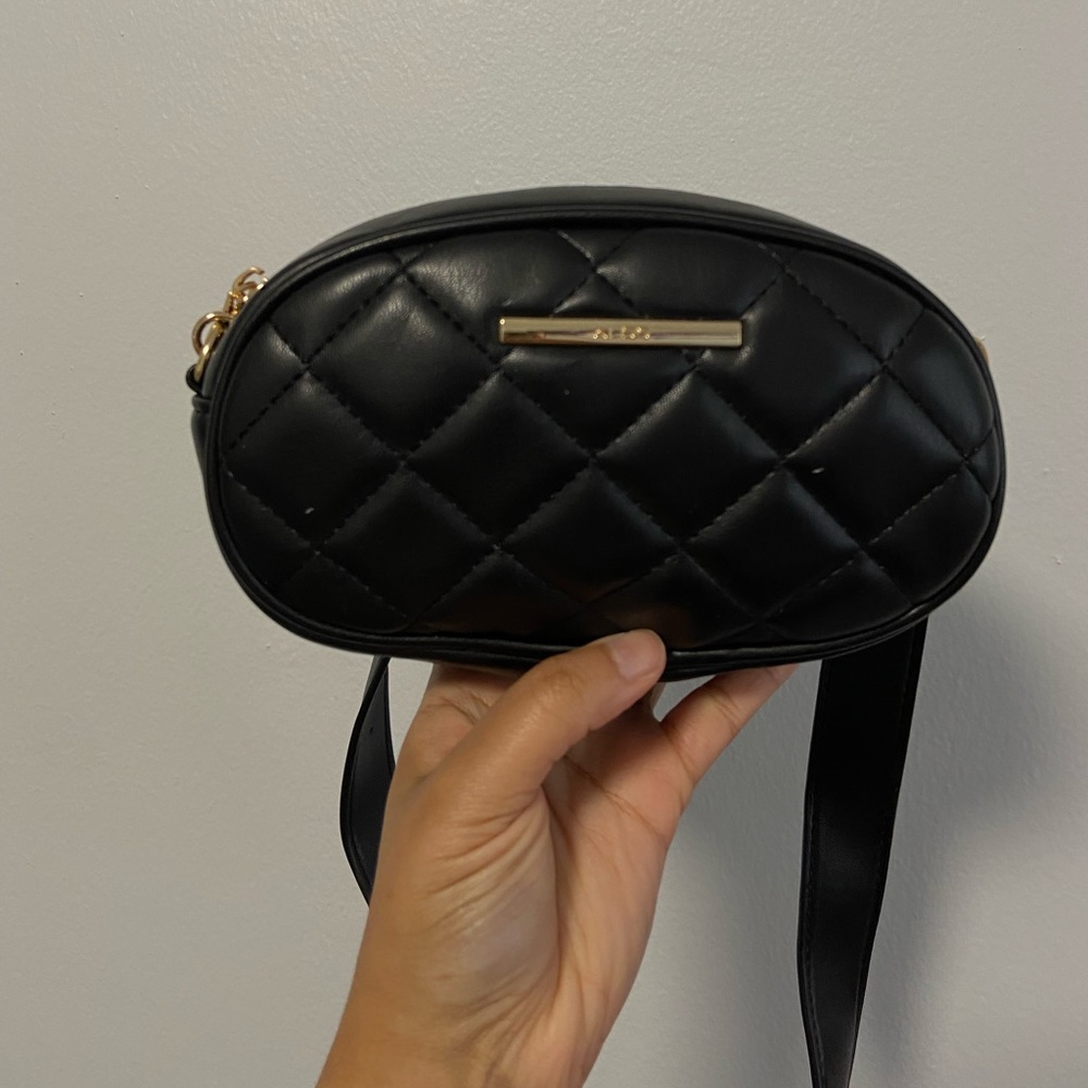 Black Aldo belt bag